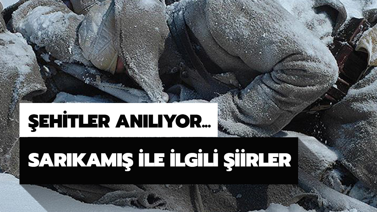 Sar�kam�� �ehitleri ile ilgili �iirler