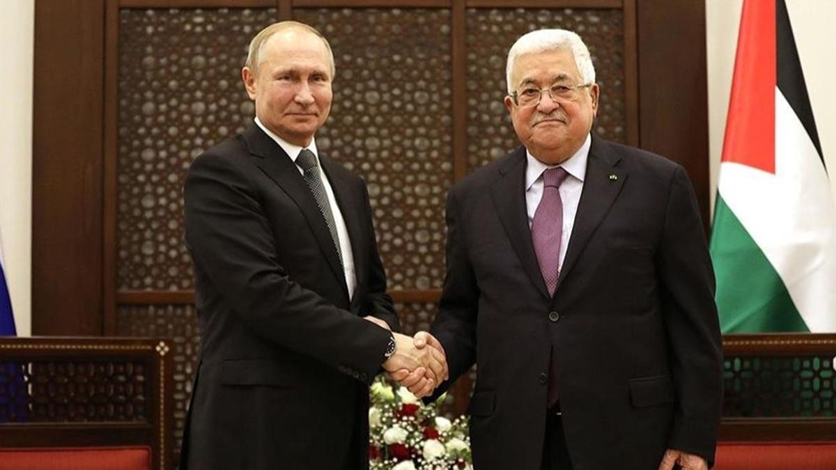 Putin, Abbas ile telefonda Filistin meselesini grt