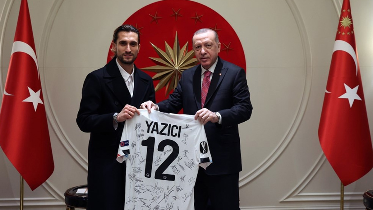 Ba�kan Erdo�an, Yusuf Yaz�c�'y� kabul etti