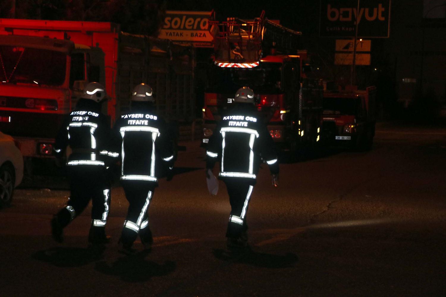 Kayseri'de korkutan yang�n