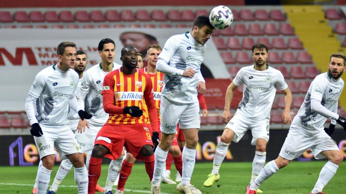 Konyaspor Kayseri'de 3 puan kapt
