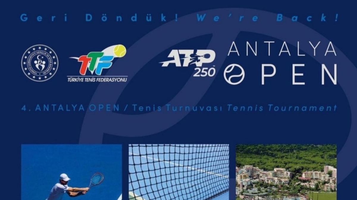 Senenin ilk ATP turnuvas Ocak'ta Antalya'da
