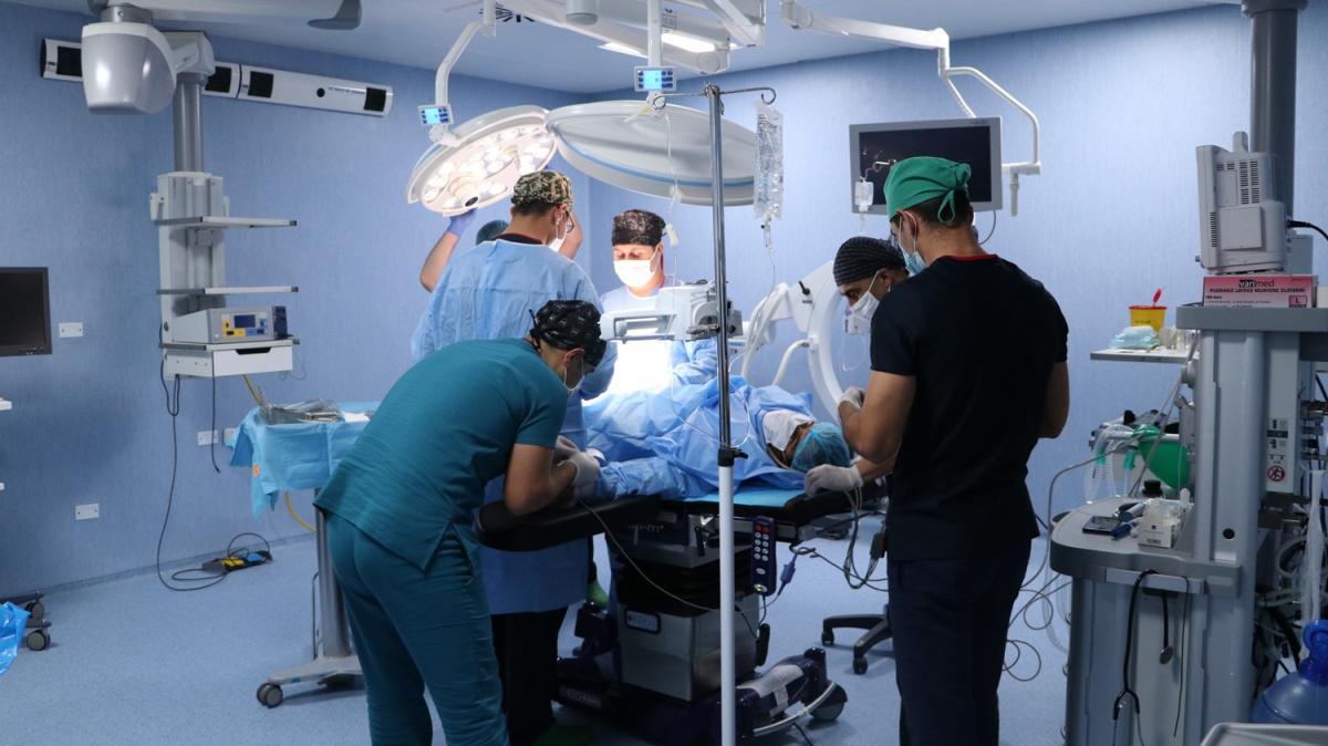 Libya'daki Trk askeri hastanesi grntlendi