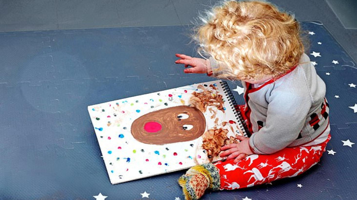 Boris Johnson'�n 8 ayl�k o�lunun �izdi�i resim olay oldu