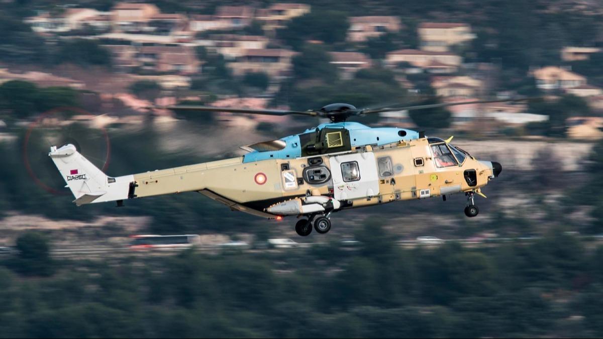 Katar'n yeni NH90 NFH helikopteri ilk uuunu gerekletirdi