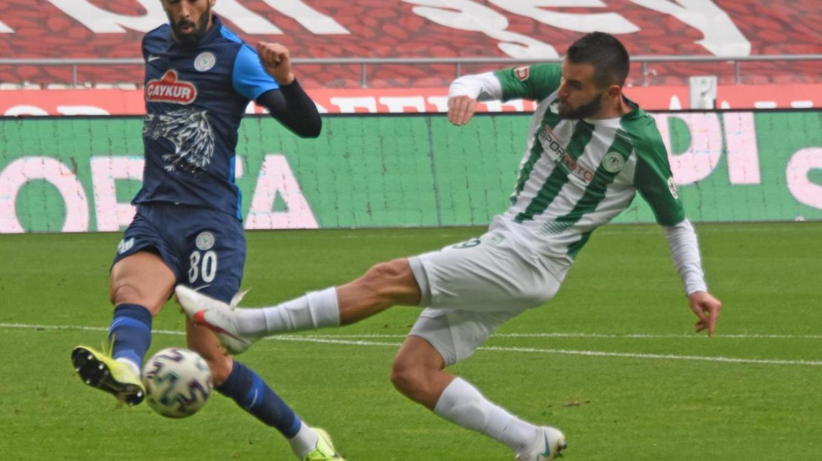 Ma sonucu: Konyaspor 1 - 1 aykur Rizespor