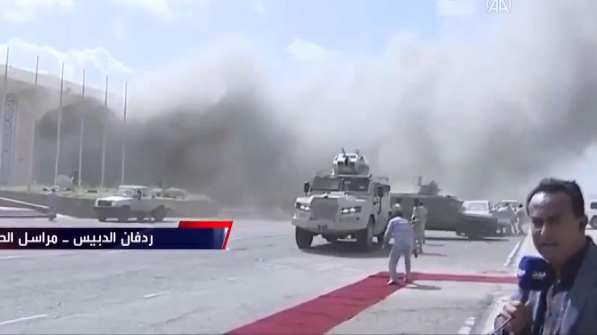Aden Havalimannn terminalinde patlama meydana geldi
