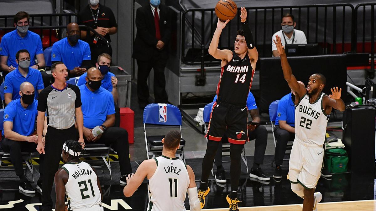 Milwaukee Bucks, Miami Heat'e fark att mata rekor krd