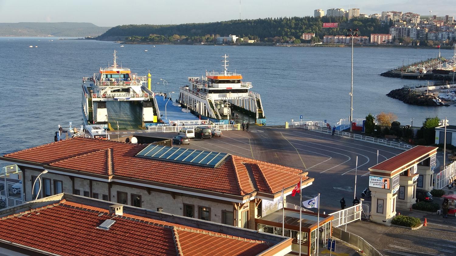 G�k�eada'ya baz� feribot seferleri iptal edildi