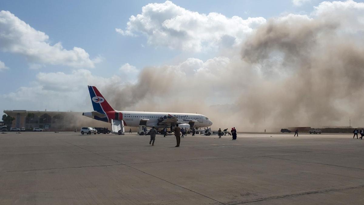 Yemen'in Aden Havaliman'ndaki patlamalarda l says 25'e ykseldi