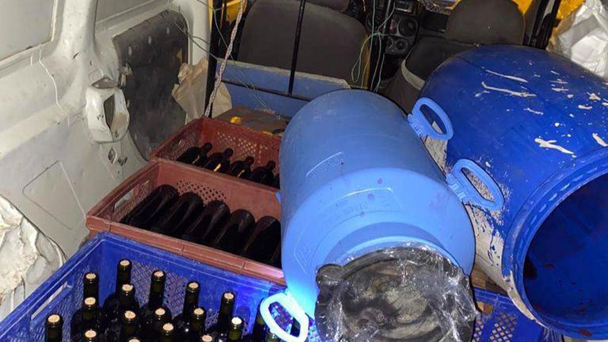 120 litre sahte arap ele geirildi