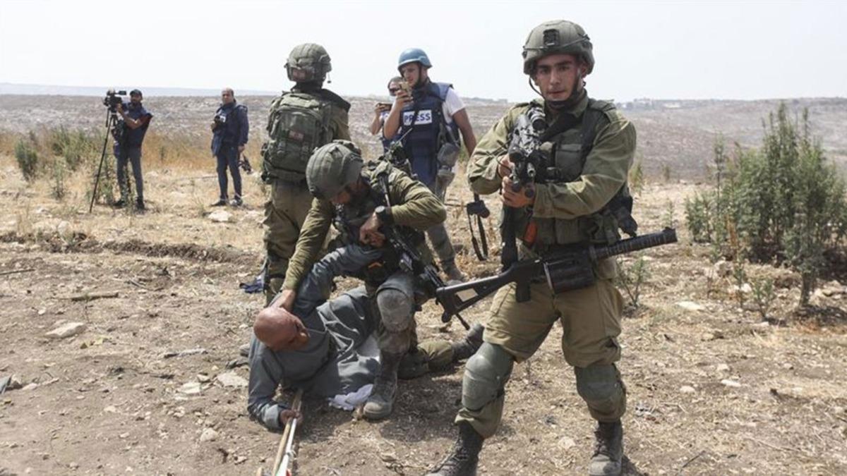 srail askerleri Filistinlilere saldrd 