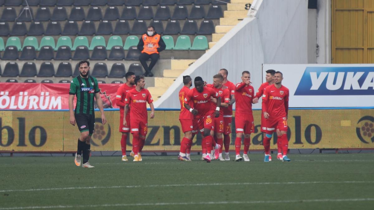 Kayserispor'un 3 puan hasreti Denizli'de sona erdi
