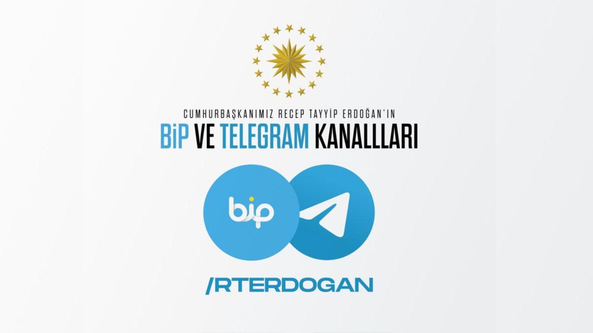 Cumhurbakan Erdoan, BiP ve Telegram'a katld