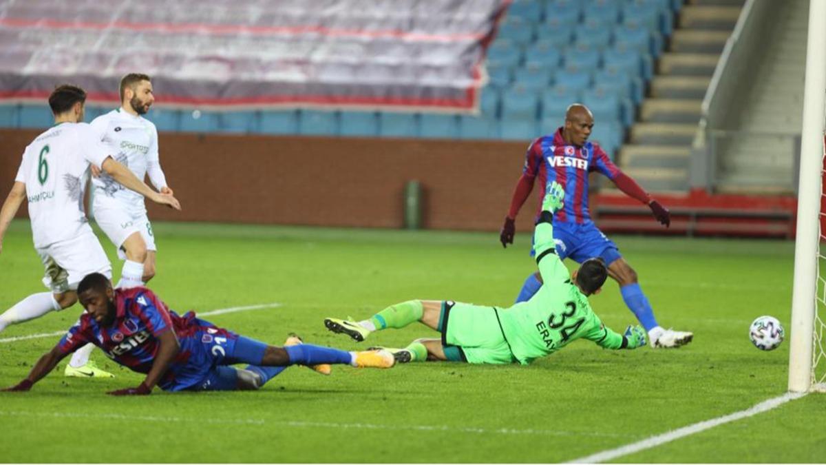 Trabzonspor 3 puan 3 golle ald 