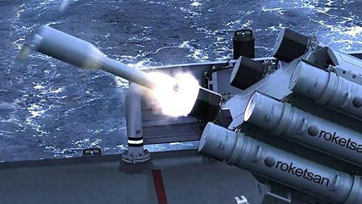 Roketsan grntleri paylat! te Denizalt Savunma Harbi Roketi