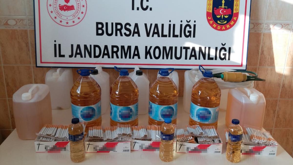 Jandarma ekiplerince 31.5 litre sahte iki yakaland