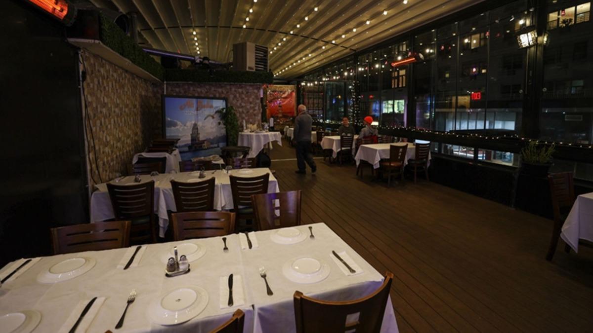 New York'taki restoranlar 14 ubat'tan itibaren hizmet verecek