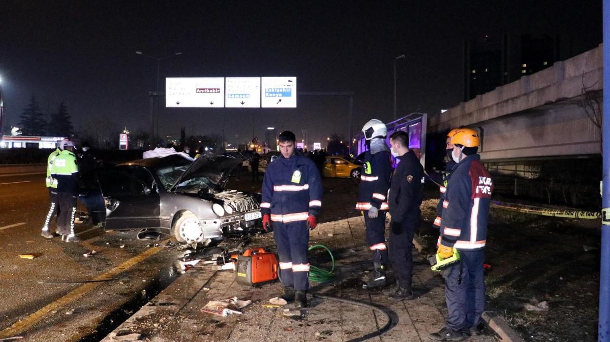 Ankara'da talihsiz kaza: 1 l, 3 yaral
