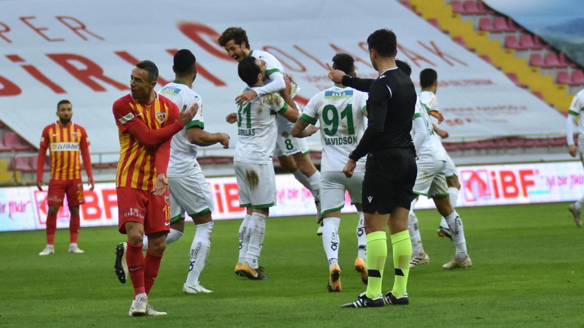 Kayserispor - Alanyaspor manda kazanan kmad