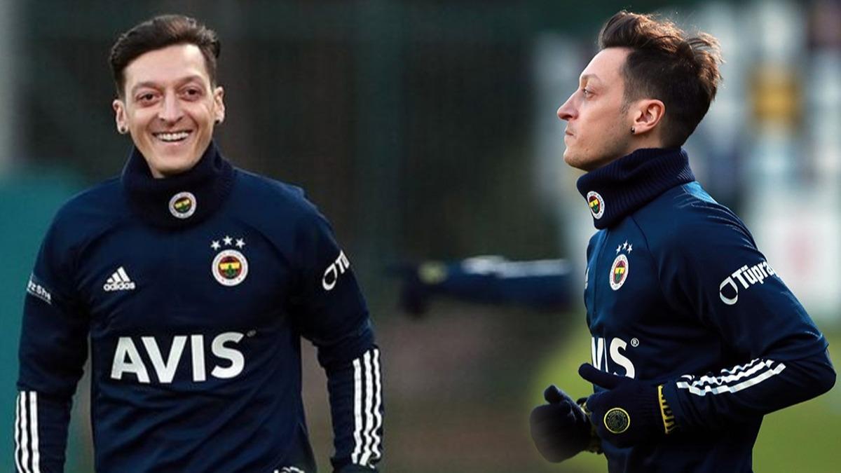 Fenerbahe'de Mesut zil'den Galatasaray derbisi ncesi dikkat eken paylam
