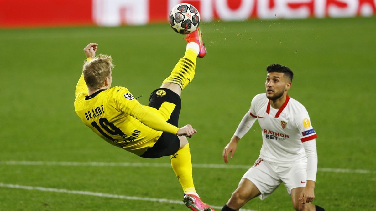 Dortmund, Sevilla'da Haaland ile galibiyete utu