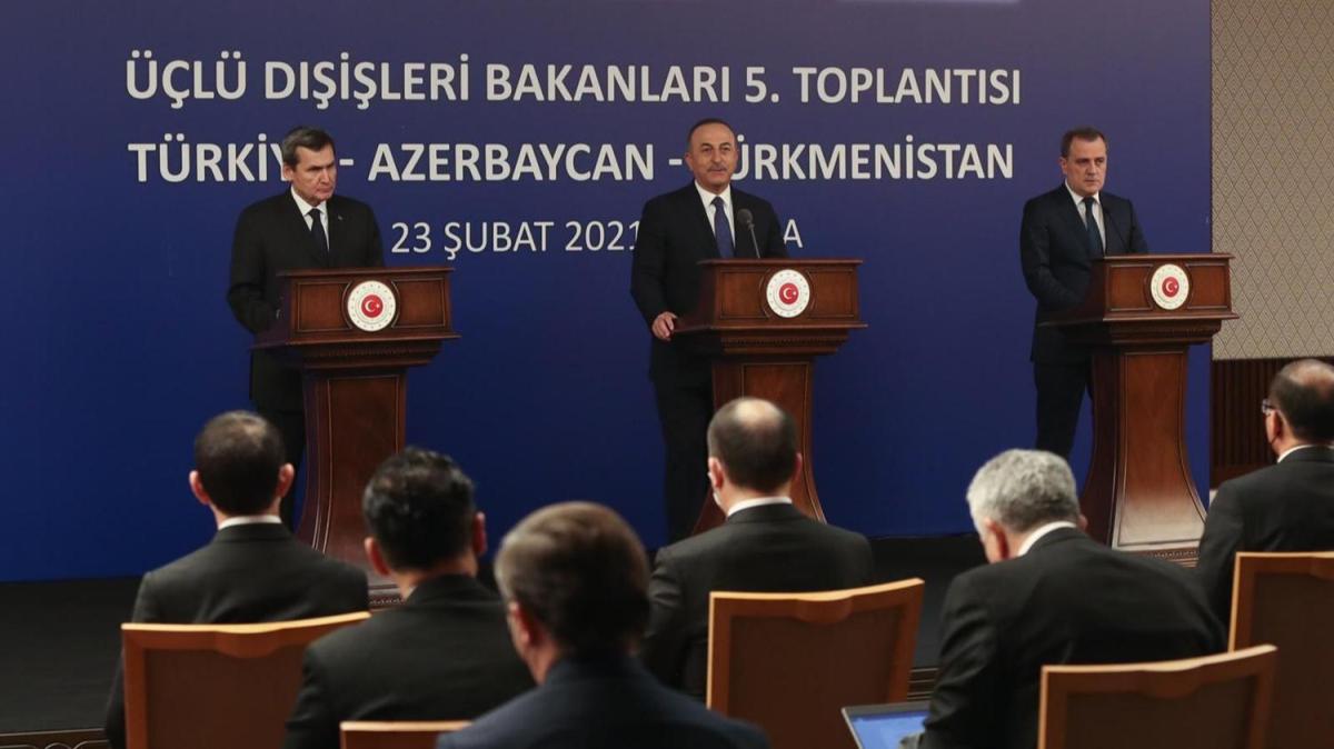 Trkiye-Azerbaycan-Trkmenistan'dan ortak bildiri