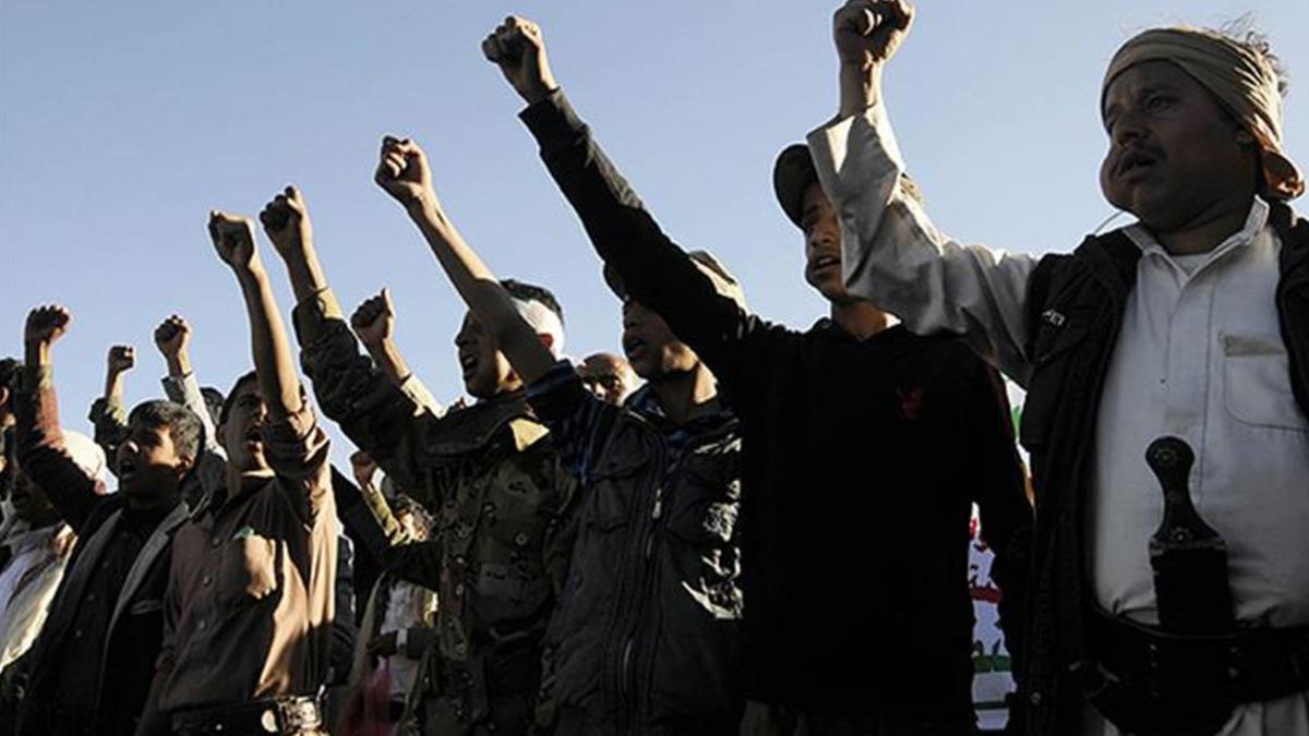Yemen'de ran destekli Husilerden protesto
