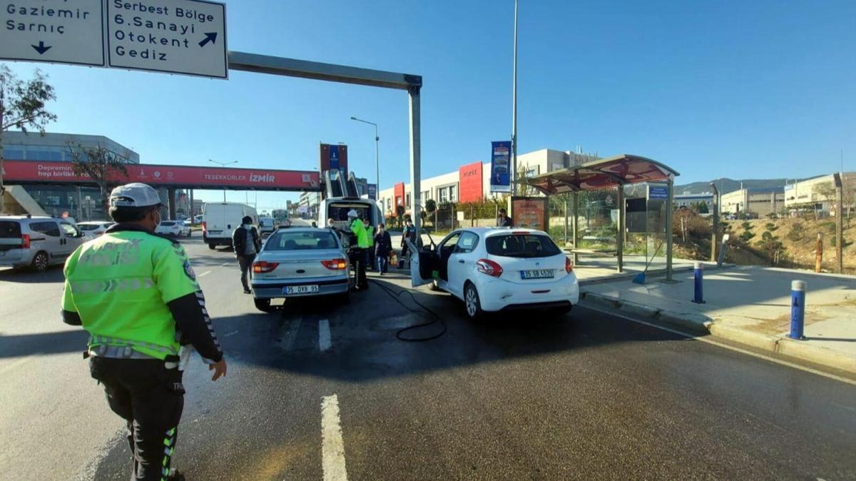 Kaza yapt, hasara bakmak iin inince canndan oldu