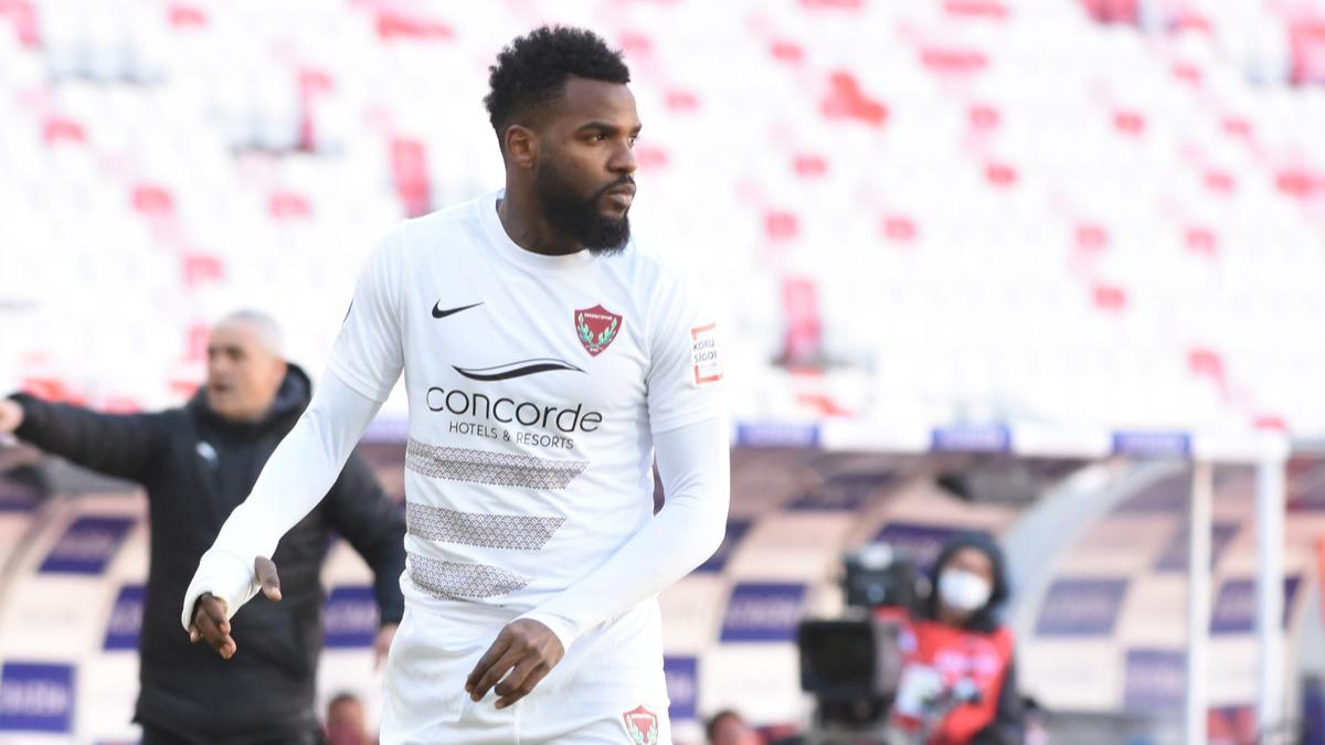 Sivasspor-Hatayspor manda Aaron Boupendza'dan dikkat eken grnt