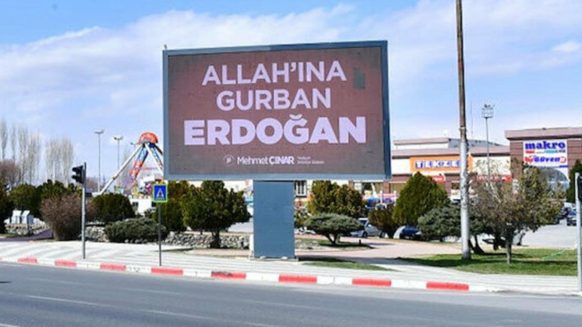 ''Stop Erdoan'' hadsizliine Malatya'dan cevap: Allah'na gurban Erdoan 