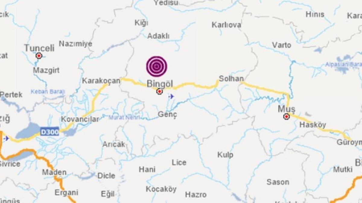 Bingl'de 4,0 byklnde deprem