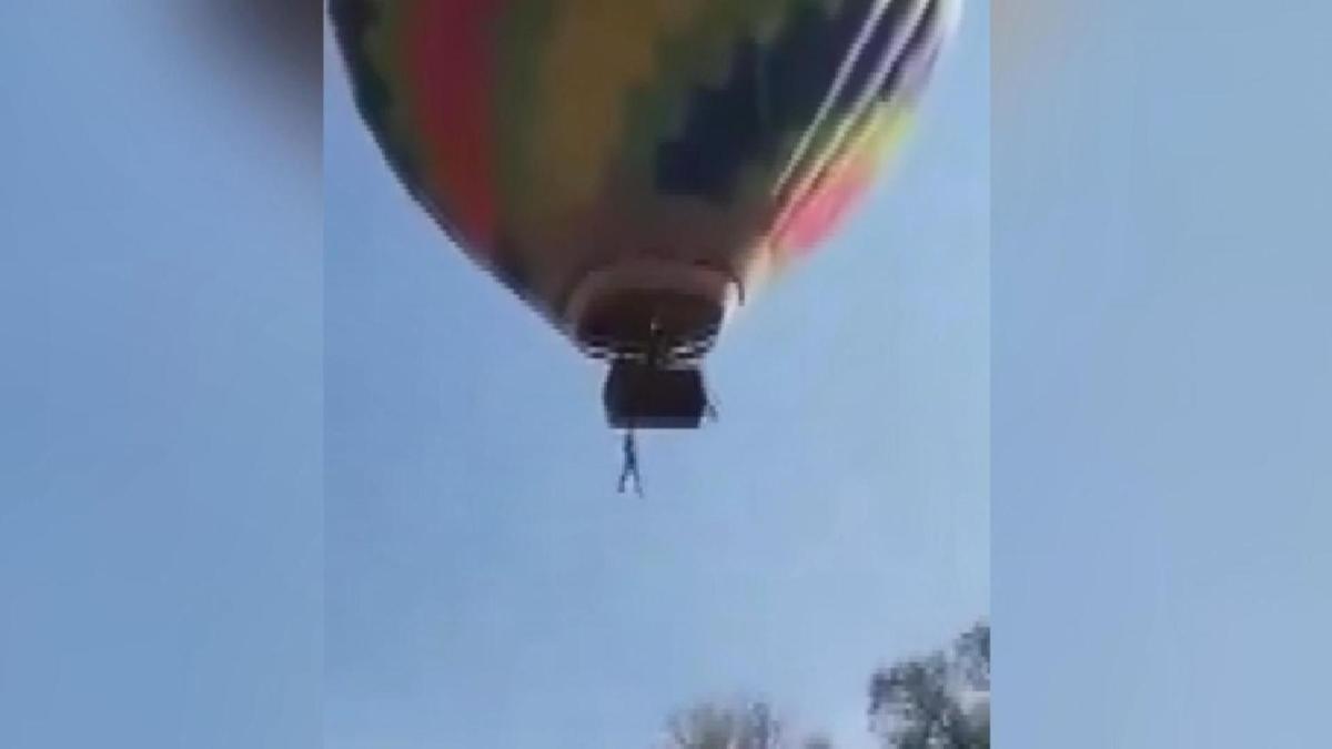 Meksika'da scak hava balonunda korkutan anlar 