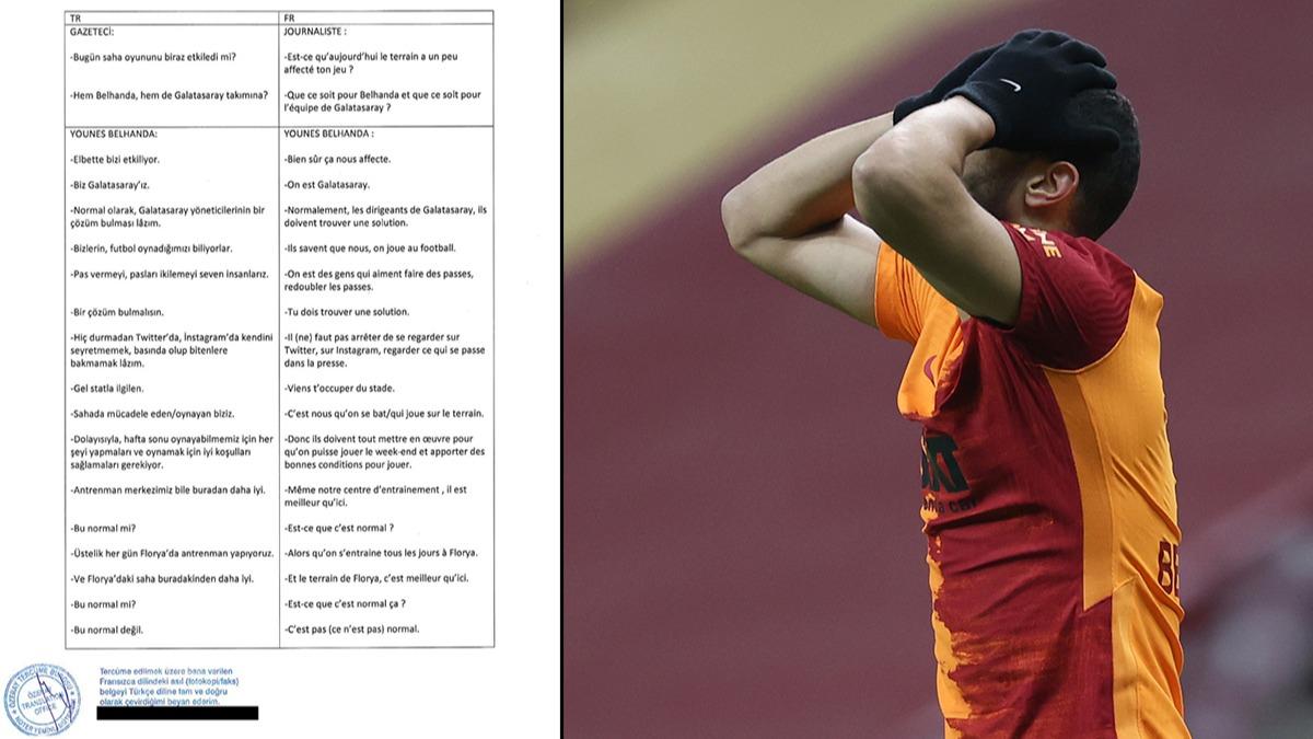 te Galatasaray'daki Belhanda ayrlnn perde arkas