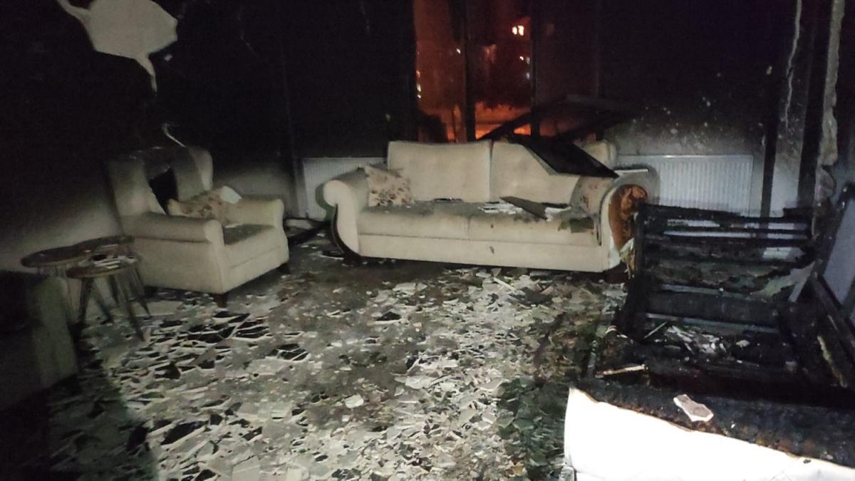 zmir'de korkutan yangn