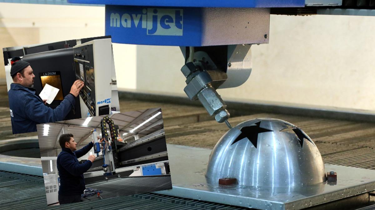 Bursa'da retiyor dnyaya su jeti makinesinin 'kalbini' satyor