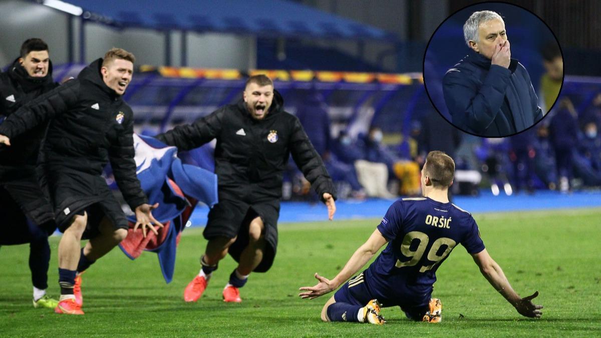 Dinamo Zagreb'den Tottenham karsnda tarihi geri dn! Jose Mourinho....