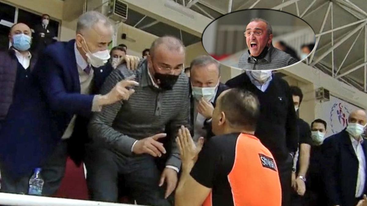 Bykekmece Basketbol-Galatasaray manda tribn kart, ma durdu! Mustafa Cengiz ve Abdrrahim Albayrak...