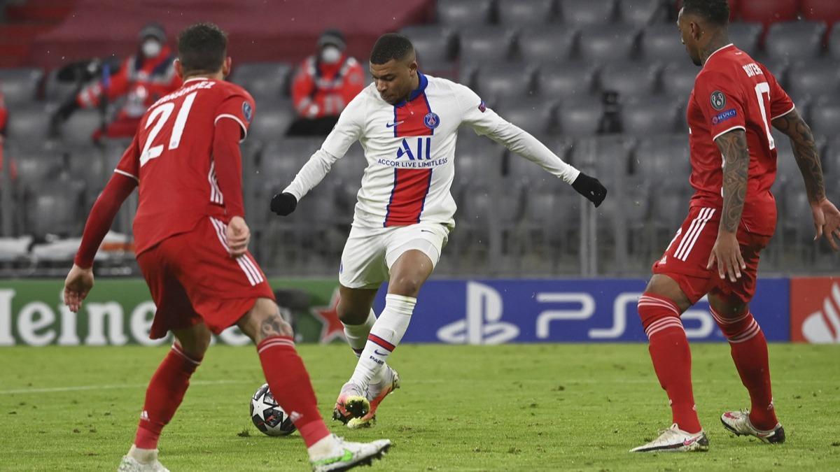 PSG, Bayern Mnih'i kalesinde ykt! Mbappe frtnas...