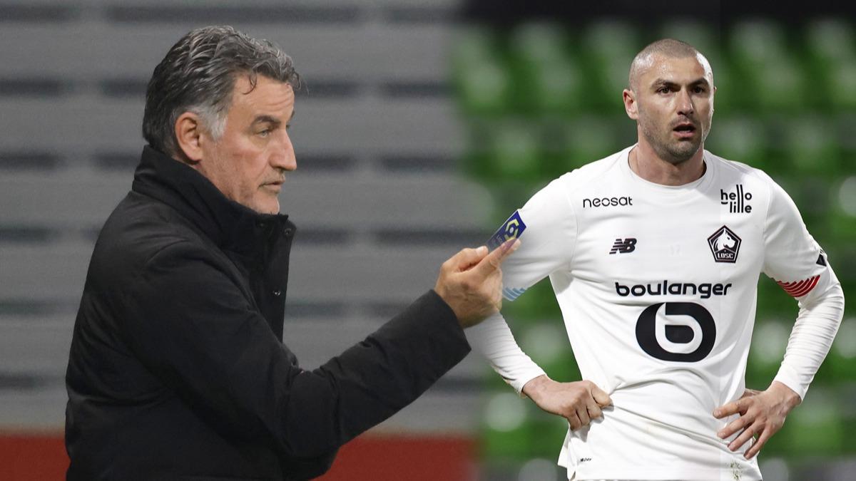 Lille Teknik Direktr Christophe Galtier'den Burak Ylmaz'a vgler