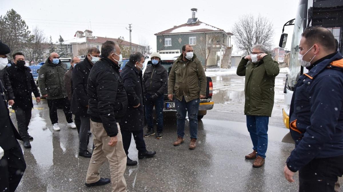 Karaman'da mahsur kalan iiler kurtarld