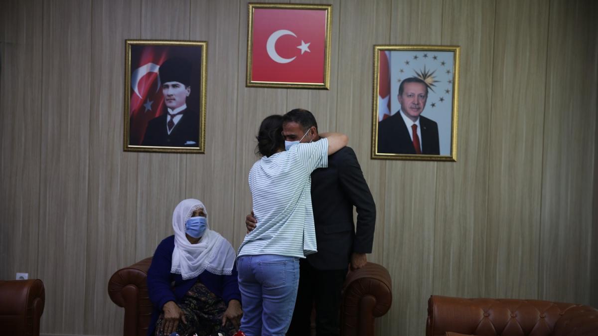 Teslim olan terrist ailesiyle buluturuldu