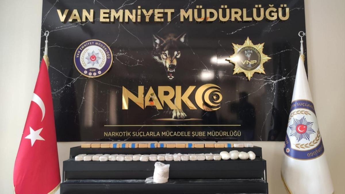 18 kilo eroin ile metamfetamin yakaland