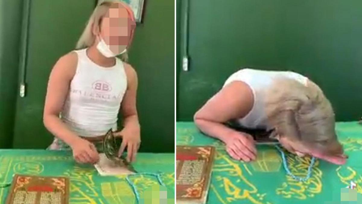Trbede ekildii iddia edilen grnt tepki ekti