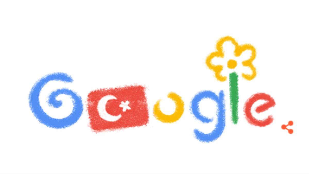 Google, 23 Nisan Ulusal Egemenlik ve ocuk Bayram'n kutlad
