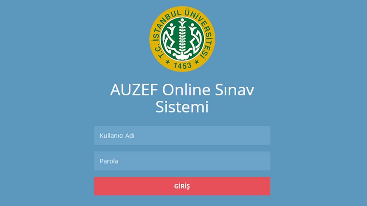 AUZEF Online Snav Sistemi giri! AUZEF snav giri ekran