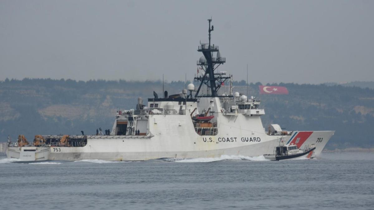 ABD Sahil Gvenlik gemisi Marmara Denizi'ne doru yol ald