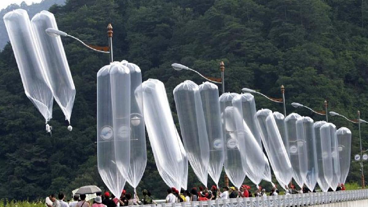 Kuzey ve Gney Kore arasnda propaganda sava: 500 bin adet balon gnderdi