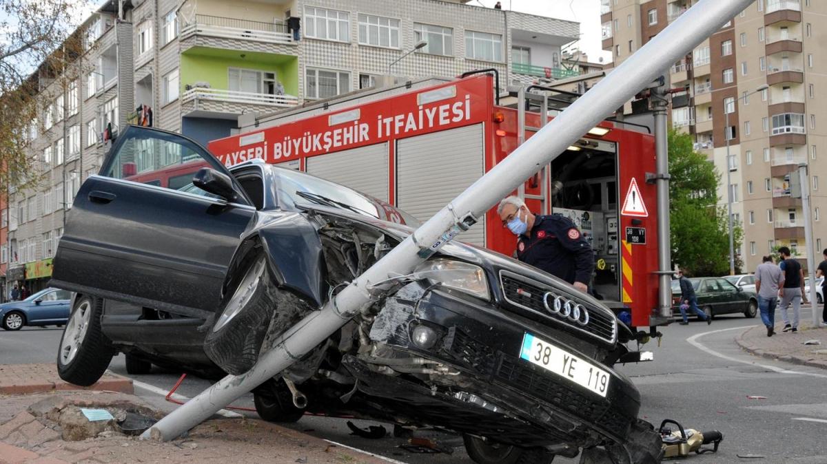 Kayseri'de trafik kazas