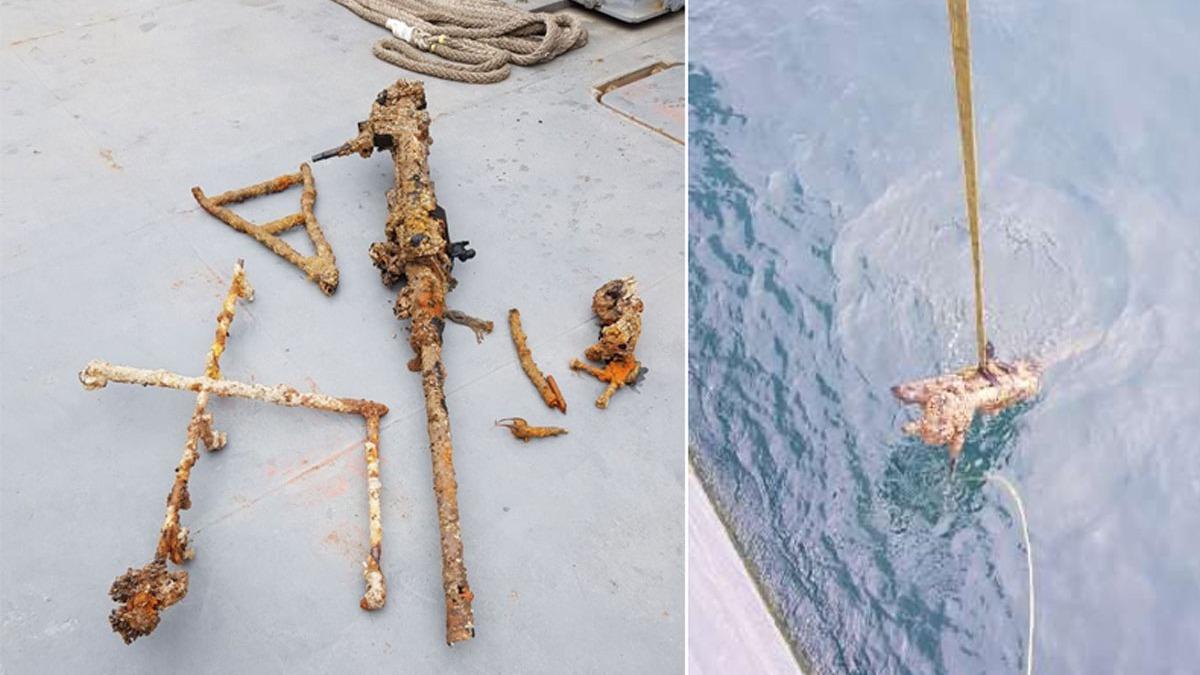 TCG Alemdar'n ile'deki dal eitimlerinde Alman denizaltsna ait top bulundu